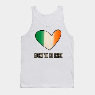 Lucky to be Irish Gift Ireland Flag St. Patrick's Day Tank Top